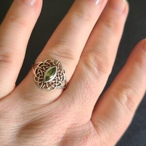 Sterling Silver Peridot Ring